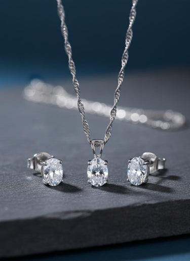 925 Silver Moonlight Pendant Set
